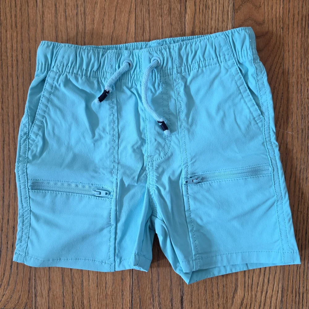 Gymboree Royal Blue Turtles Tee with Turqoise Shorts Set Boys Sizec4T